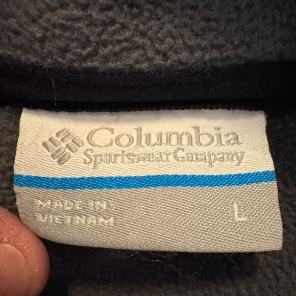 Columbia Men’s Large Softshell Jacket Black Full Zip Omni-Shield Outdoor Coat - Picture 4 of 7